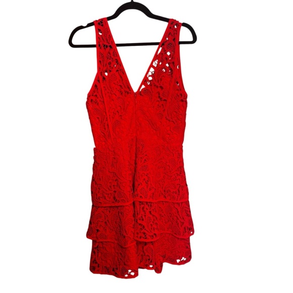 Adelyn Rae Red Lace Sun‎ Dress | Women’s Size Medium - Picture 6 of 13